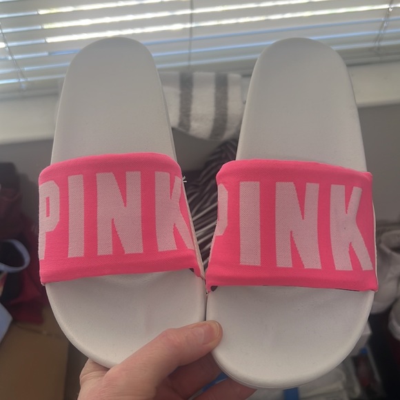 Victoria Secret Pink Seamless (Hot Pink ) Slides - Picture 12 of 14